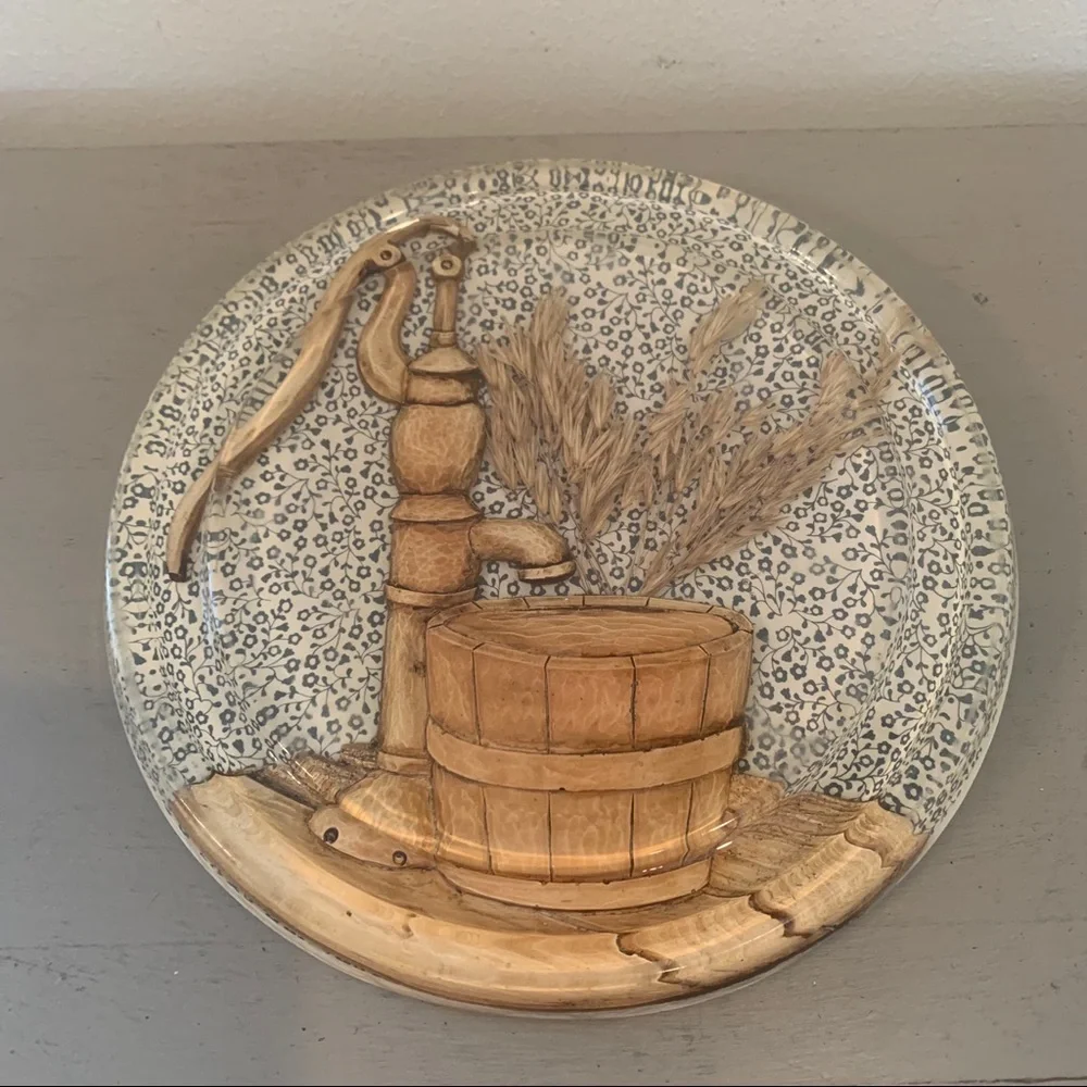 Vintage Lucite Round Trivet